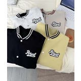 ロゴ刺繍デザインスタジャン | aimoha | 詳細画像24