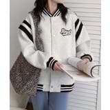 ロゴ刺繍デザインスタジャン | aimoha | 詳細画像4