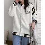 ロゴ刺繍デザインスタジャン | aimoha | 詳細画像5