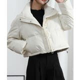 ホワイト | 【Aimoha】大きなスタンドネックのダウンジャケット | aimoha