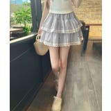 ストライプティアード レースミニスカート | HOOK | 詳細画像2 