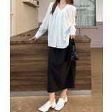 【BANICO】プリーツVネックブラウス | aimoha | 詳細画像2