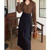 【BANICO】プリーツVネックブラウス | aimoha | 詳細画像3