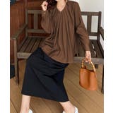 【BANICO】プリーツVネックブラウス | aimoha | 詳細画像4