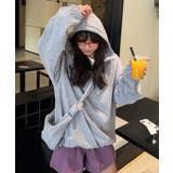 バッグ付きハーフジップパーカー | aimoha | 詳細画像17