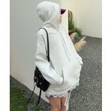 リボンプリントパーカー | aimoha  | 詳細画像12 