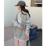 リボンプリントパーカー | aimoha  | 詳細画像15 