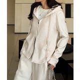 ライトベージュ | ニュアンスカラージップアップパーカー | aimoha