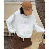 「ABC」ロゴプリントフーディー | aimoha  | 詳細画像8 