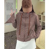 ボーダー柄ジップアップ パーカー | aimoha  | 詳細画像22 