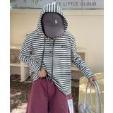 ボーダーボタンパーカー | aimoha  | 詳細画像10 