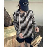 ボーダーボタンパーカー | aimoha  | 詳細画像12 