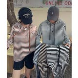 ボーダーボタンパーカー | aimoha  | 詳細画像2 