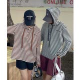 ボーダーボタンパーカー | aimoha  | 詳細画像3 