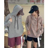 ボーダーボタンパーカー | aimoha  | 詳細画像4 