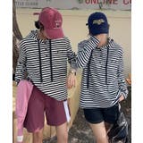 ボーダーボタンパーカー | aimoha  | 詳細画像6 