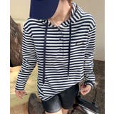 ボーダーボタンパーカー | aimoha  | 詳細画像7 