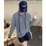 ボーダーボタンパーカー | aimoha  | 詳細画像8 