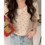 ワッフルTシャツ 韓国ファッション ハイウエスト | aimoha  | 詳細画像6 