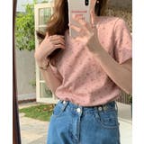 ピンク1 | ワッフルTシャツ 韓国ファッション ハイウエスト | aimoha 