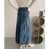 ハイウエスト デニム ロングスカート | aimoha | 詳細画像6