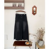 ハイウエスト デニム ロングスカート | aimoha | 詳細画像12