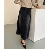 ハイウエスト デニム ロングスカート | aimoha | 詳細画像15