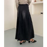 ハイウエスト デニム ロングスカート | aimoha | 詳細画像10