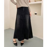 ハイウエスト デニム ロングスカート | aimoha | 詳細画像9