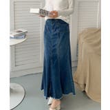 マーメイド デニム ロングスカート | aimoha  | 詳細画像2 