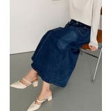 フロントボタン デニム ロングスカート | aimoha | 詳細画像10