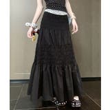 ギャザーティアードロングスカート | aimoha | 詳細画像13