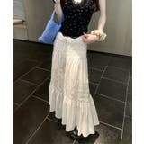 ギャザーティアードロングスカート | aimoha | 詳細画像8