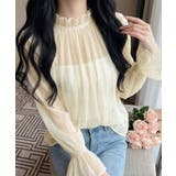 シアーギャザー ハイネックブラウス (SS) | aimoha  | 詳細画像6 