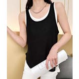 ブラック | シンプルタンクトップ | aimoha 