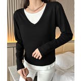 【Banico】Vネックシンプル長袖トップス | aimoha  | 詳細画像12 