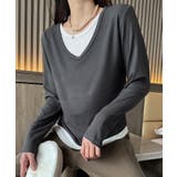 【Banico】Vネックシンプル長袖トップス | aimoha  | 詳細画像16 