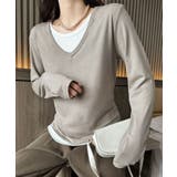 【Banico】Vネックシンプル長袖トップス | aimoha  | 詳細画像5 