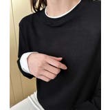 重ね着風デザイン長袖トップス | aimoha | 詳細画像13