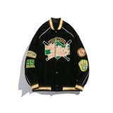 HOOK -select- 野球風総刺繍ベルベットスタジャン | HOOK | 詳細画像4