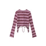 for girls バターフライ変形裾グラデーションボーダーカットソー | HOOK | 詳細画像17