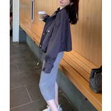 ワンピース 2トーンカラー肩開きニットロングワンピース 韓国ファッション | aimoha | 詳細画像7