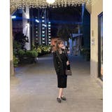 ワンピース 2トーンカラー肩開きニットロングワンピース 韓国ファッション | aimoha | 詳細画像17