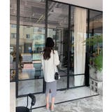 ワンピース 2トーンカラー肩開きニットロングワンピース 韓国ファッション | aimoha | 詳細画像24