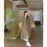 ワンピース 2トーンカラー肩開きニットロングワンピース 韓国ファッション | aimoha | 詳細画像29