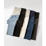 マタニティカットオフデニムパンツ ゆったり 産前産後 | aimoha  | 詳細画像4 