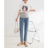 マタニティカットオフデニムパンツ ゆったり 産前産後 | aimoha  | 詳細画像7 