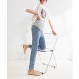 マタニティカットオフデニムパンツ ゆったり 産前産後 | aimoha  | 詳細画像8 
