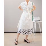 シンプル 綿麻ブレンド 水玉スカート | aimoha  | 詳細画像8 