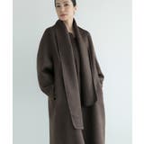 モカ | 【DECADE CLASSIC】マフラーロングウールコート | DECADECLASSIC